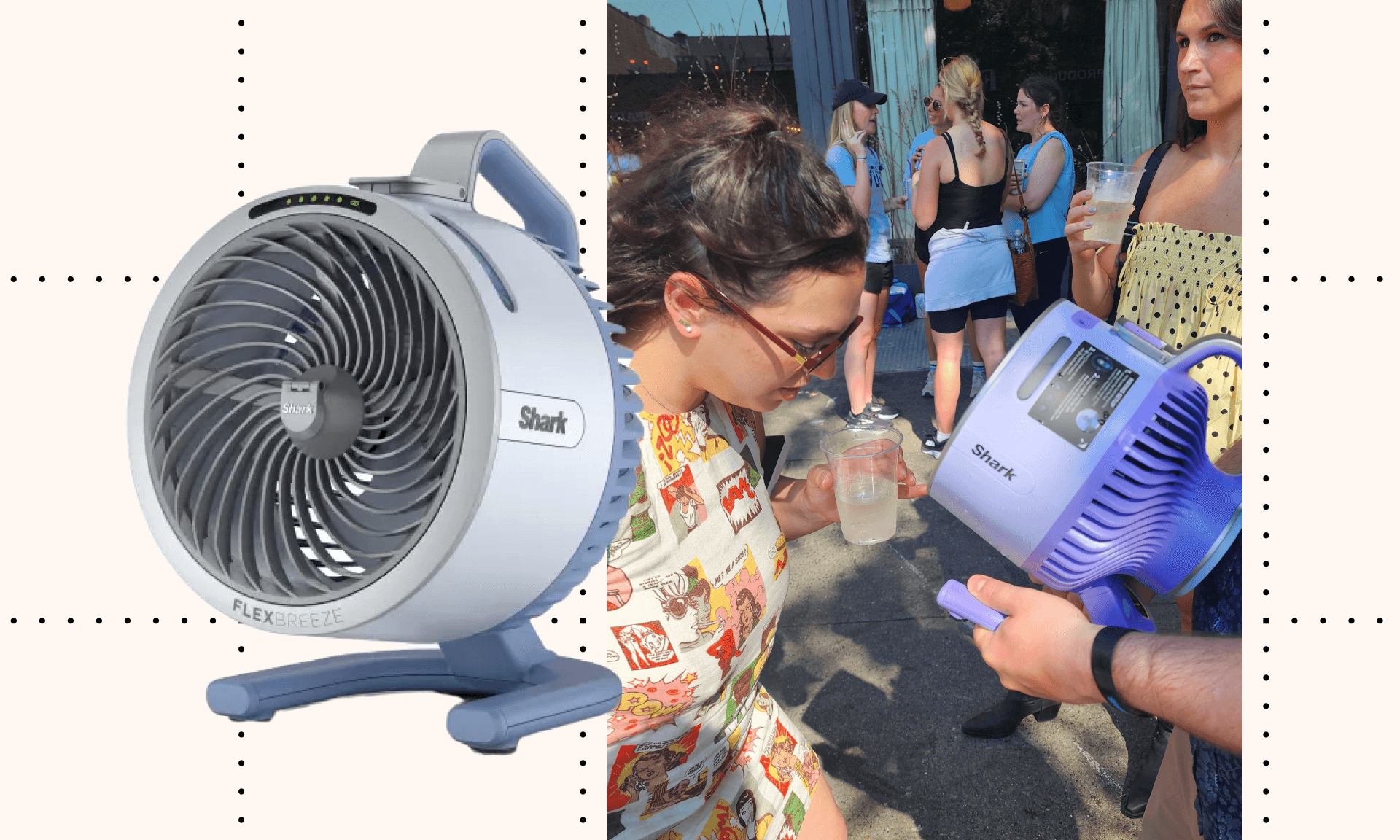 Meet the Shark™ FlexBreeze™ HydroGo™ Misting Portable Fan