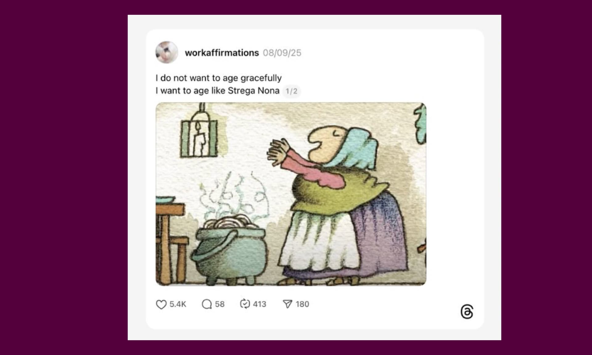 Strega Nona aging
