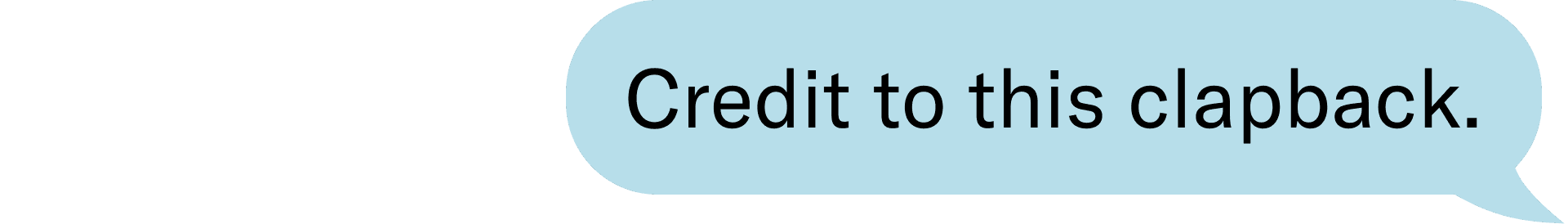 Credit to this clapback.