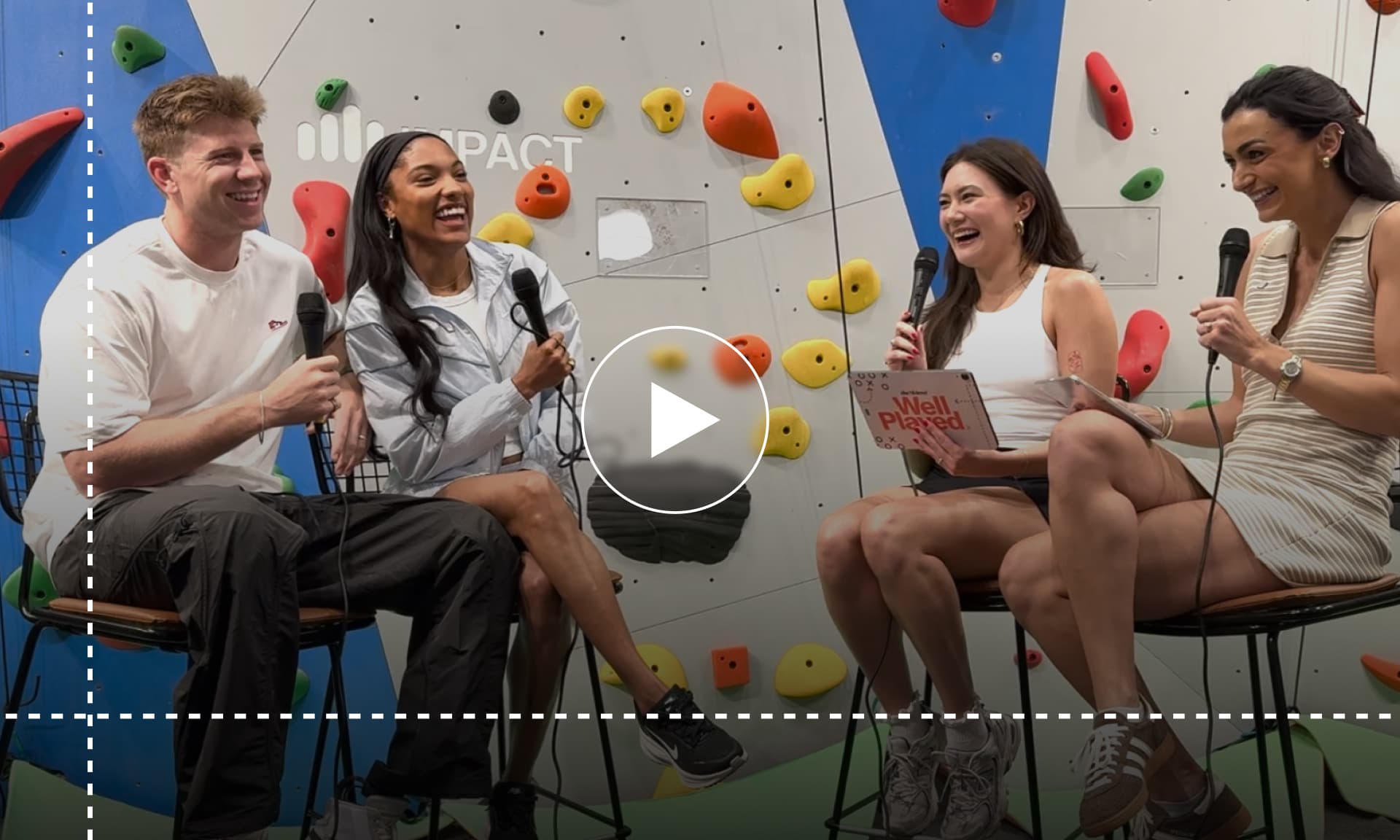 Well Played co-hosts Blake Morgan and Caroline Hendershot caught up with track and field gold medalists Tara and Hunter Davis-Woodhall in Tampa, Florida.