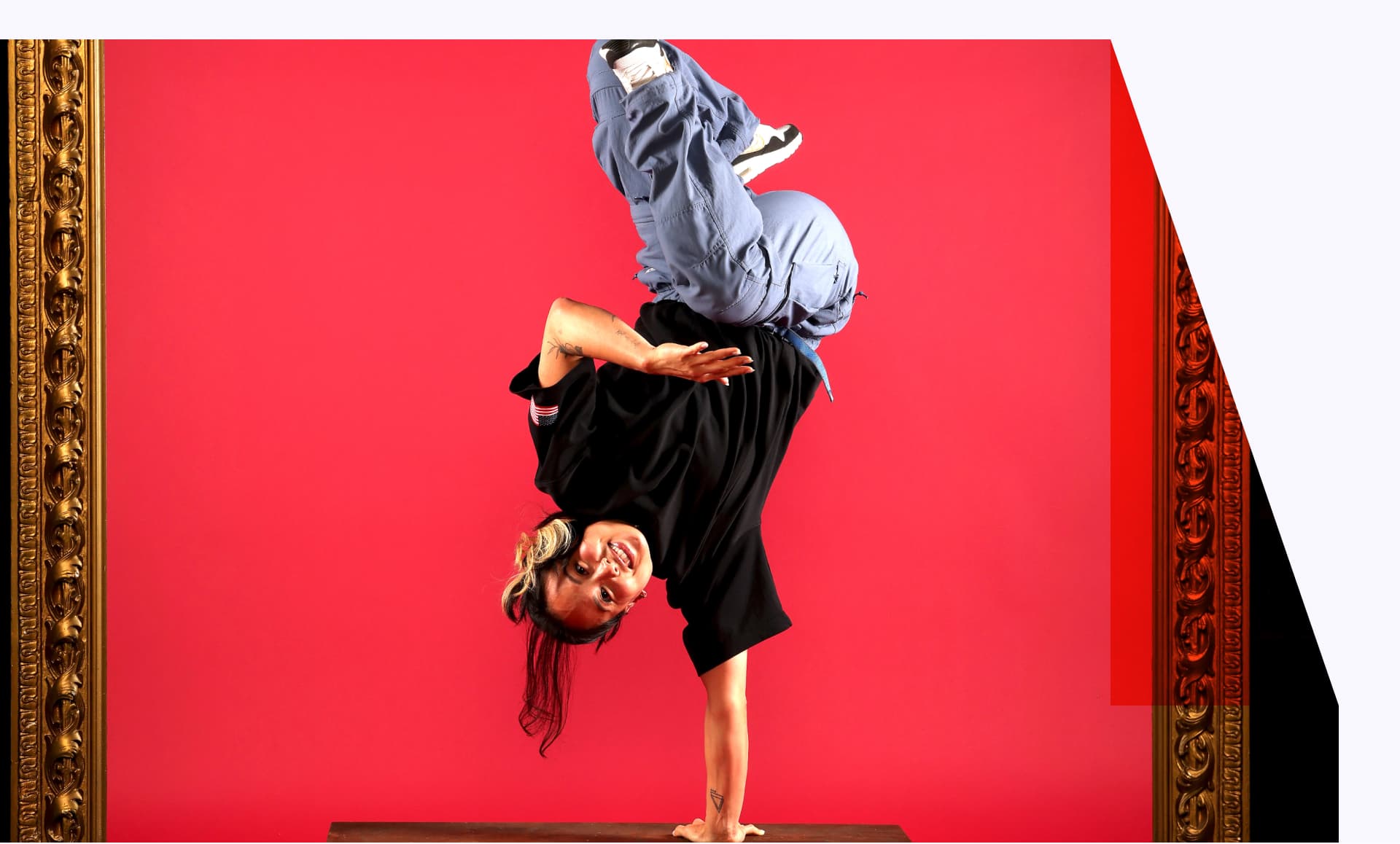 Breakdancer Sunny Choi poses during the Team USA Paris 2024 Olympic Portrait Shoot.