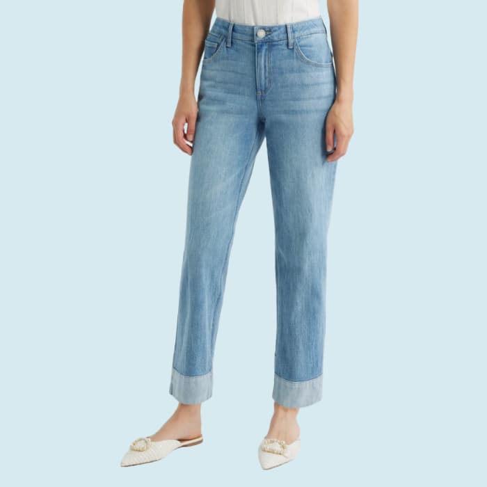 Wit & Wisdom Cuffed Boyfriend Jeans