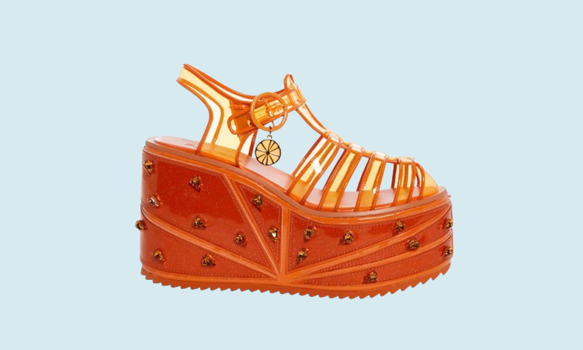 Jelly platform shoes