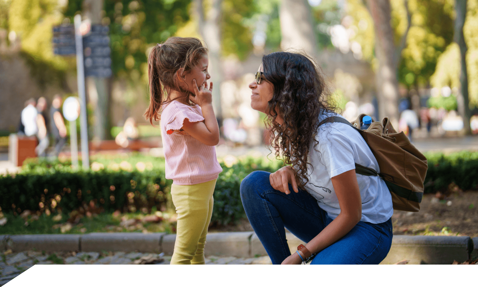 boy crying with mother