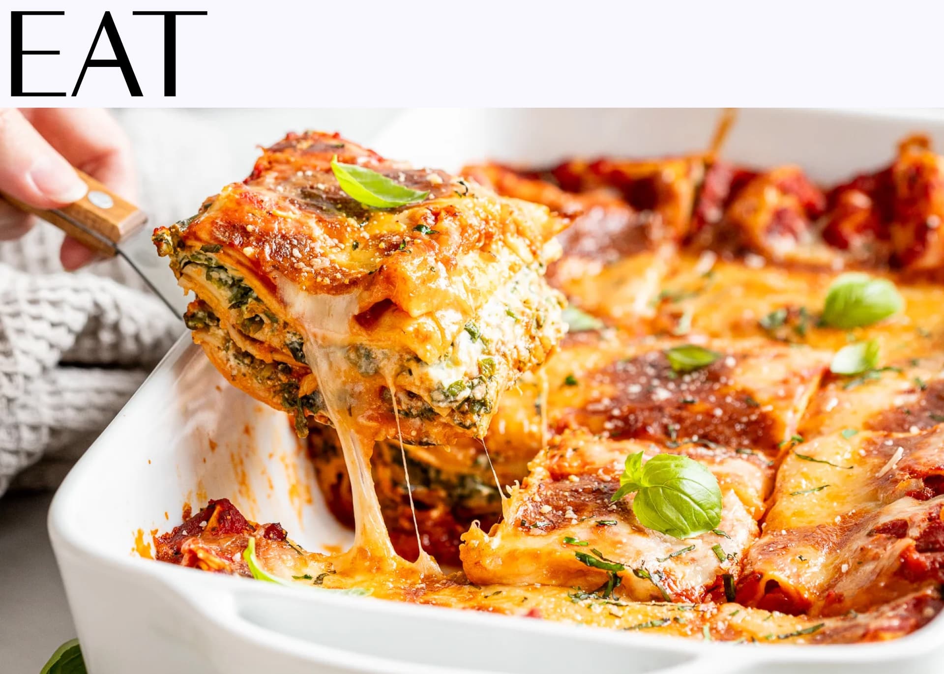 The Natural Nurturer’s Quick-Baked Vegetarian Spinach Lasagna