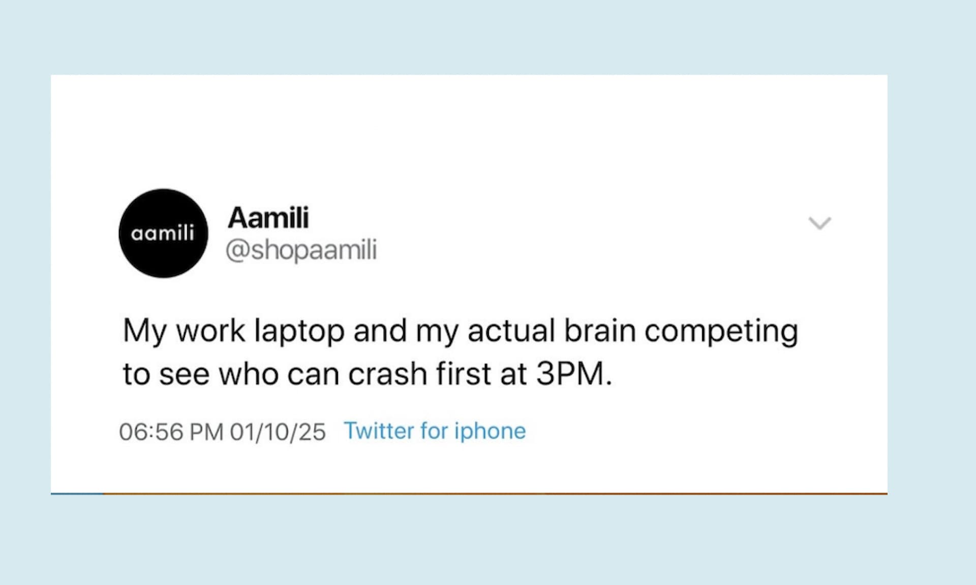 my work laptop and my actual brain competing to see who can crash first at 3pm